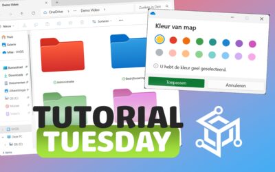 Tutorial Tuesday: Gekleurde mappen